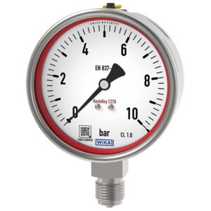 Manômetro com tubo Bourdon, Hastelloy