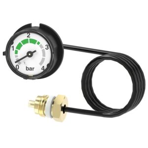 Manômetro com tubo Bourdon, liga de cobre