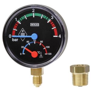 Termomanômetro bimetálico Eco